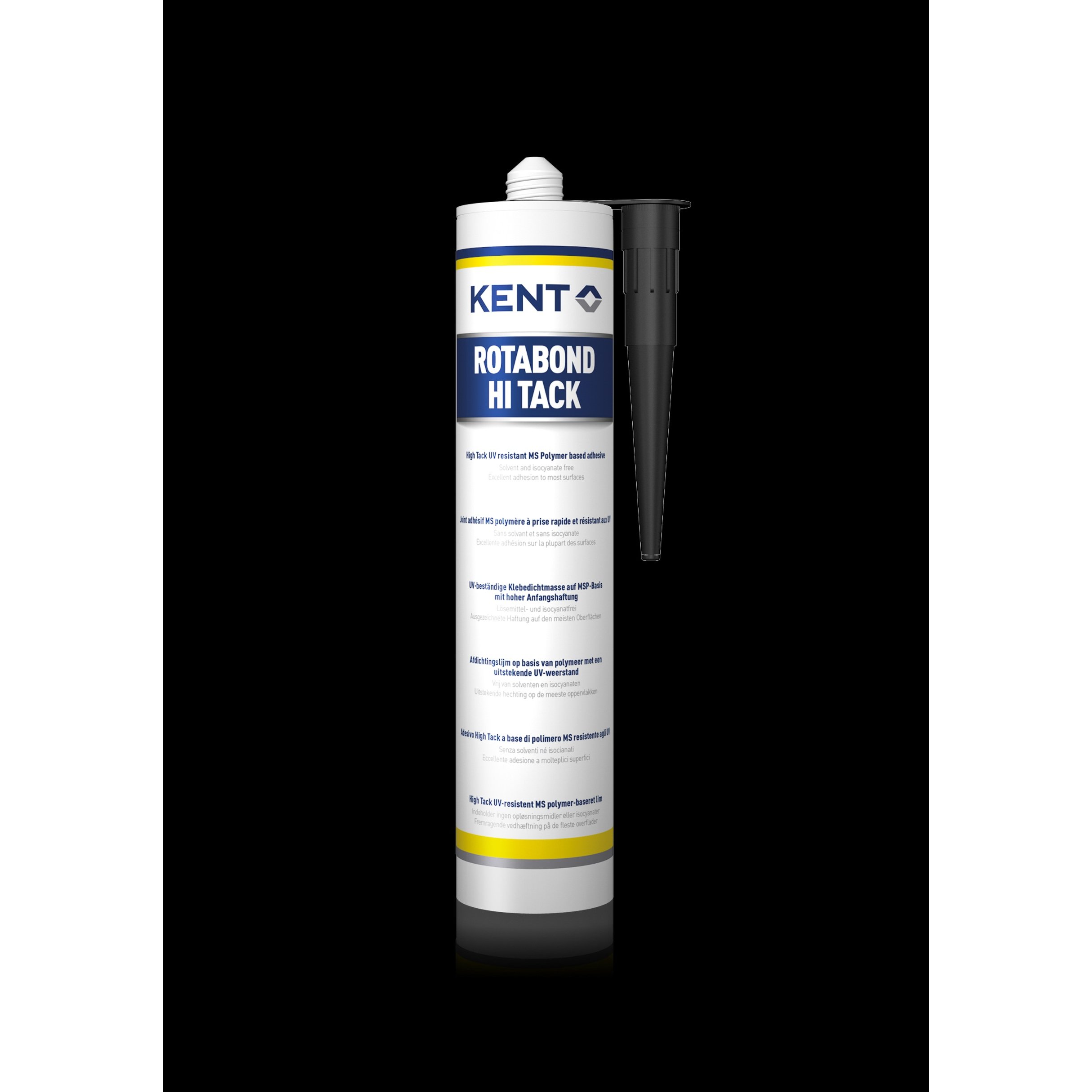 KENT Rotabond Hi Tack hermeetik padrun - must 290ml